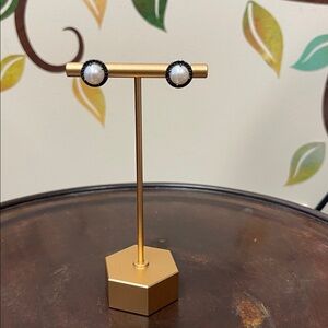 Honora Cultured Fresh Water Pearls W/Black Czs 925 Great for Formal or Casual.